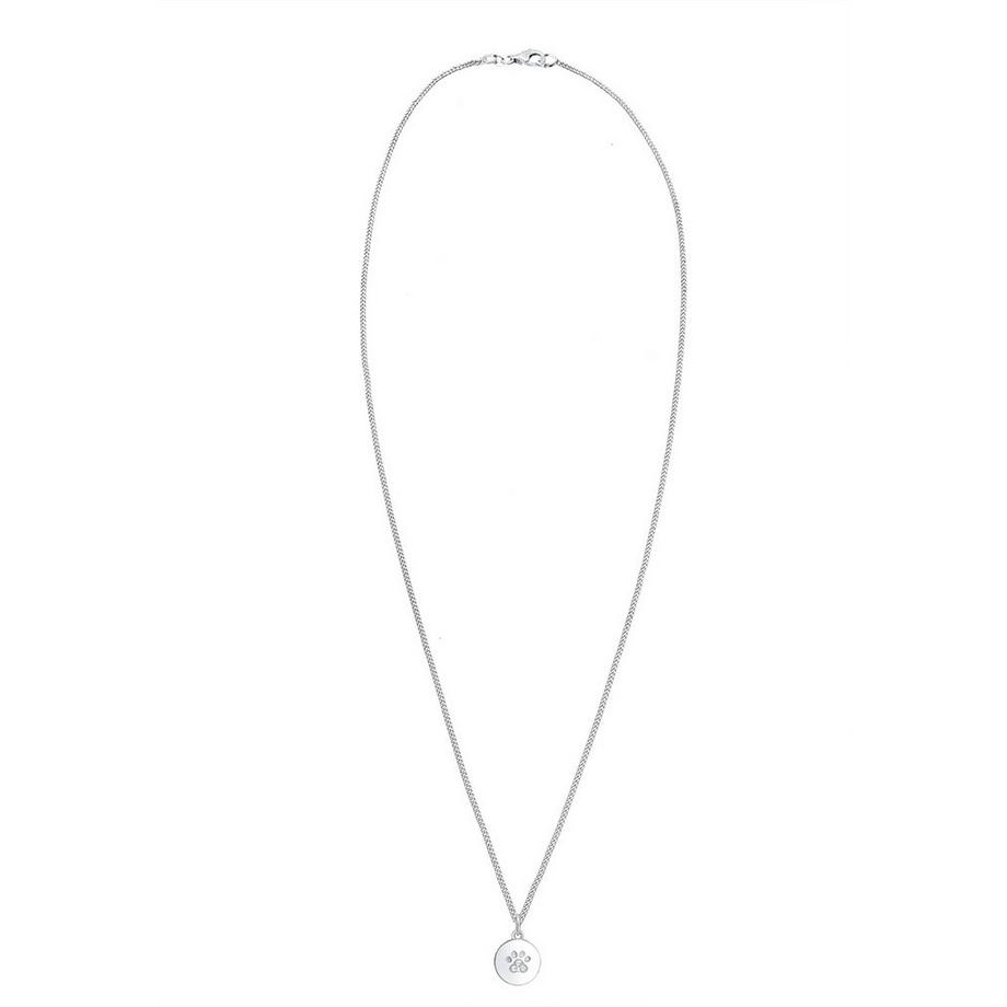 Elli  Halskette Pfote Hund Katze Tatze Kristalle 