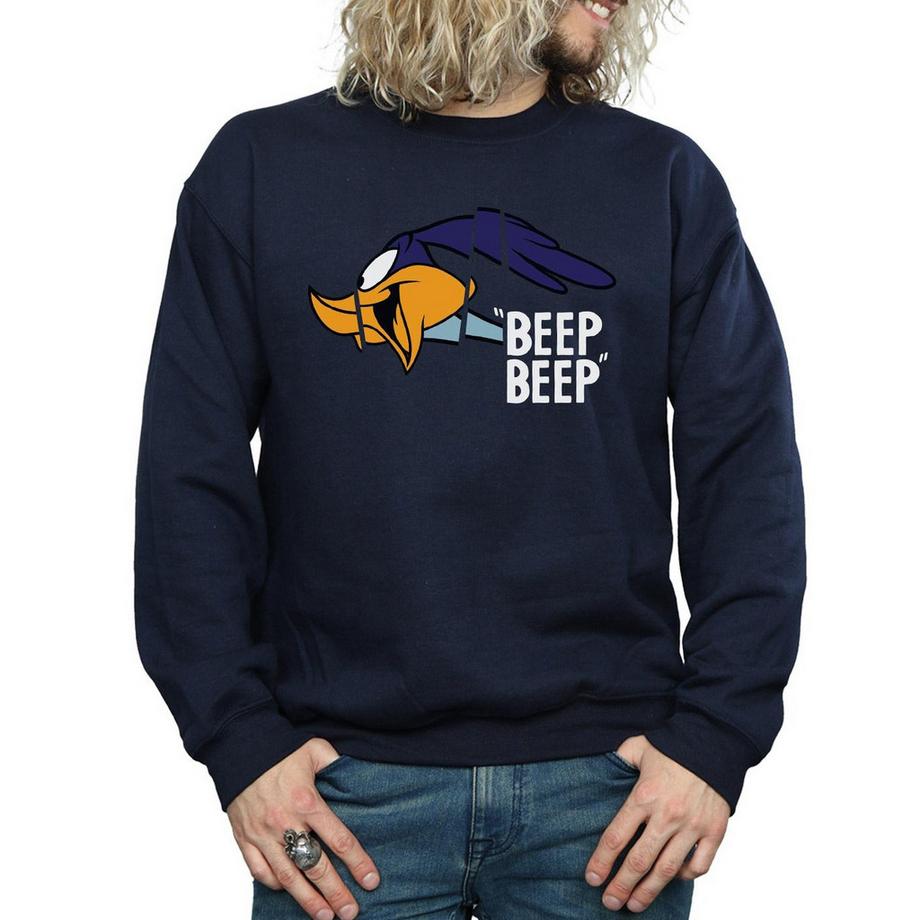 LOONEY TUNES Beep Beep Road Runner Grafikdruck Sweatshirt  