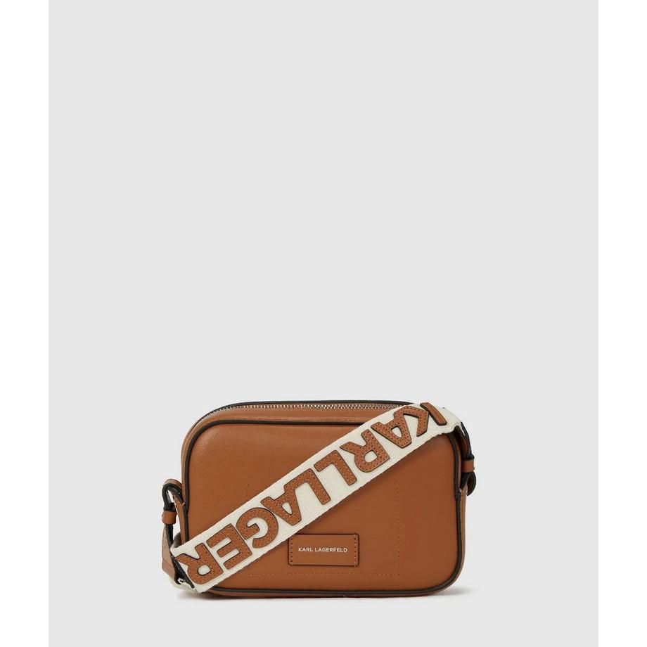 KARL LAGERFELD Circle Slim Perforated Camera Bag  