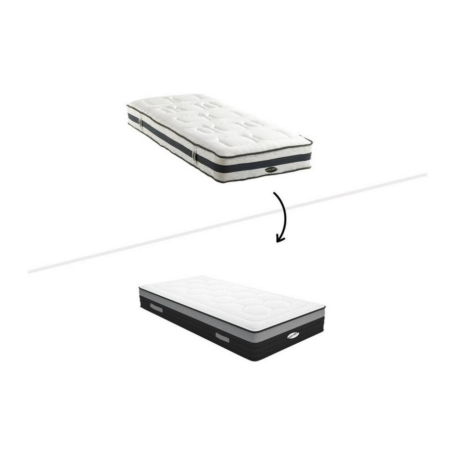NATUREA Matelas ressorts ensachés 7 zones mémoire de forme AMARANTE de NATUREA  