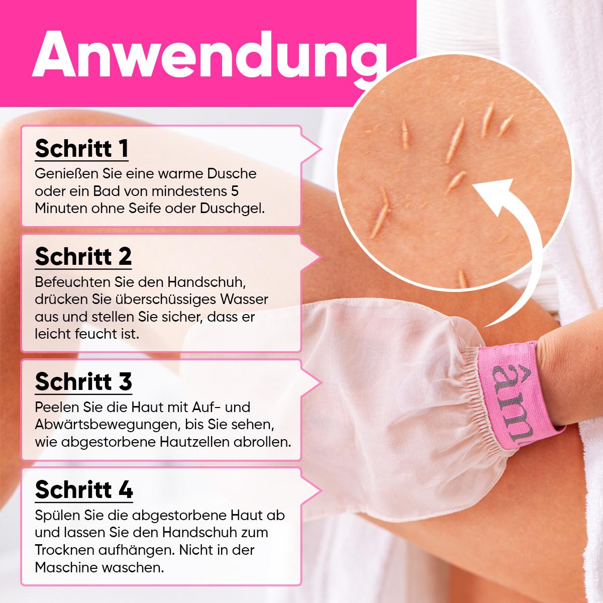 âme pure  So Silky Mitt™️ | 100% Reine Seide- Peelinghandschuh für Körper 