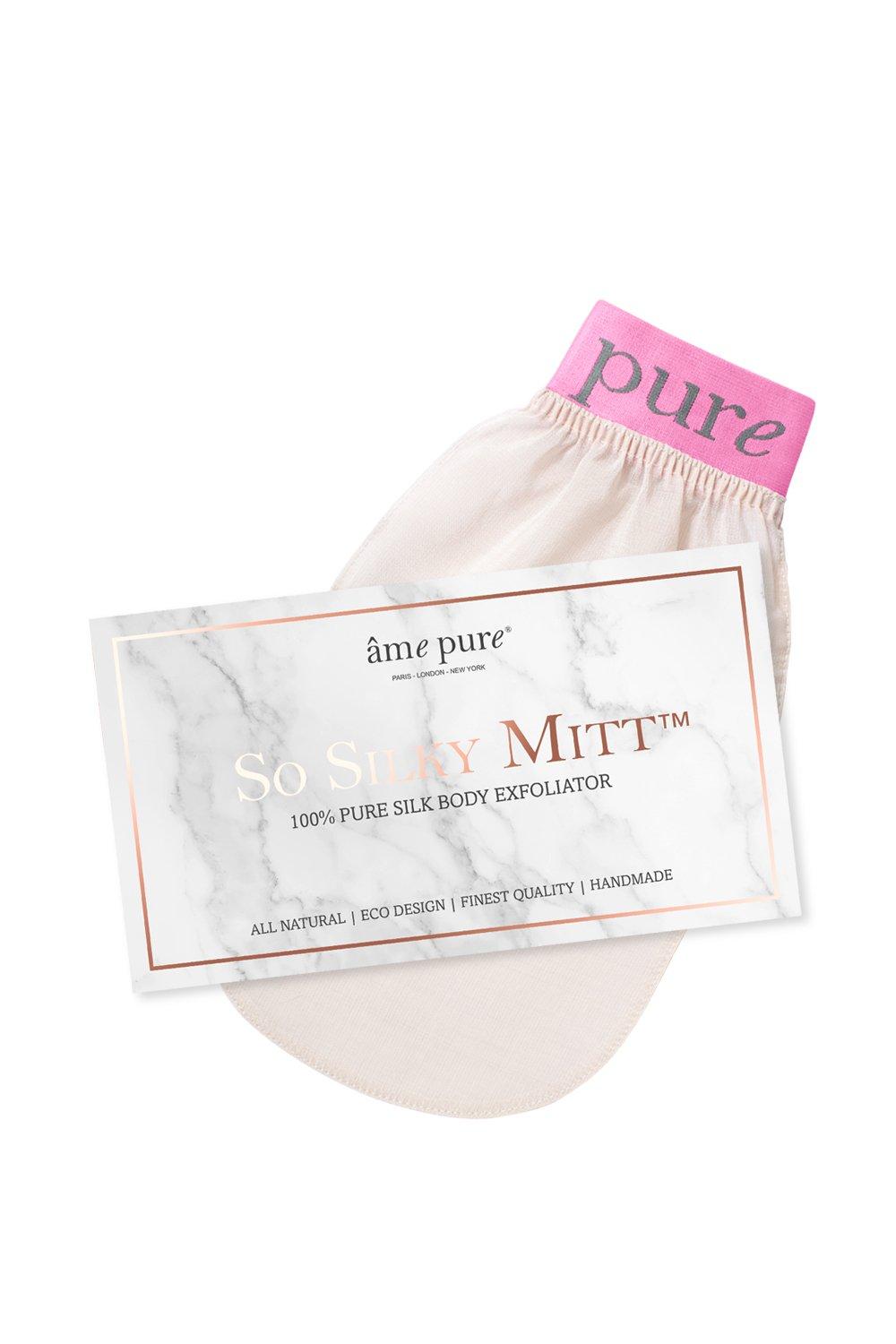 âme pure  So Silky Mitt™️ | 100% Reine Seide- Peelinghandschuh für Körper 