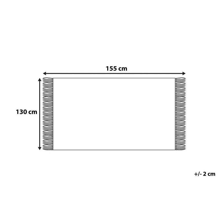 Beliani NEMLI Boho Acryl Kuscheldecke  
