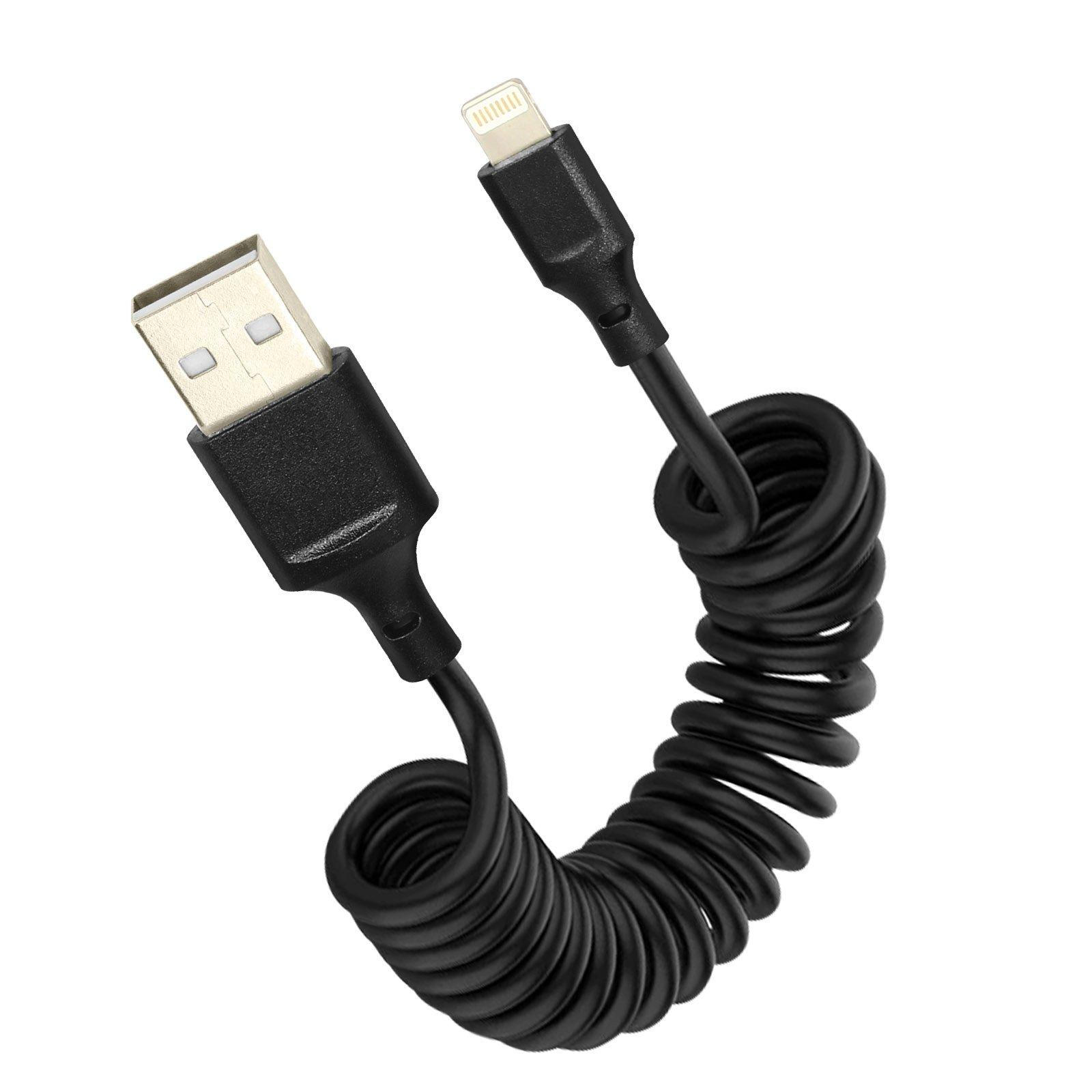 Avizar  USB / Lightning Spiralkabel 80cm 