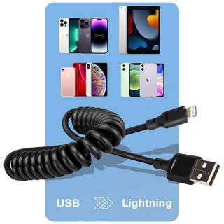 Avizar  USB / Lightning Spiralkabel 80cm 