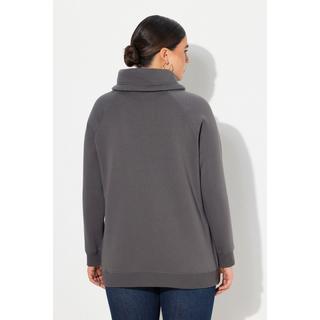 Ulla Popken  Sweatshirt, weiter Stehkragen, Taschen, Raglan-Langarm 