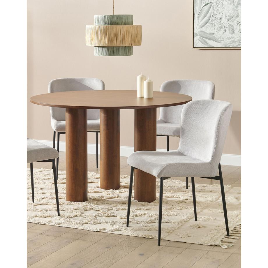 Beliani Set di 2 sedie da pranzo en Tessuto Moderno ADA  