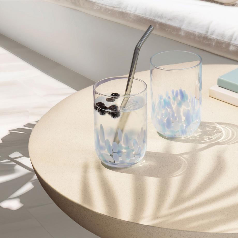 like. by Villeroy & Boch Longdrink-Glas, 2 Stück Like Confetti Aqua  