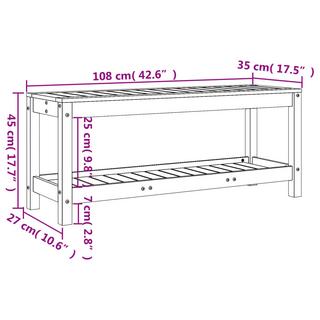 VidaXL panca da giardino Legno di pino  