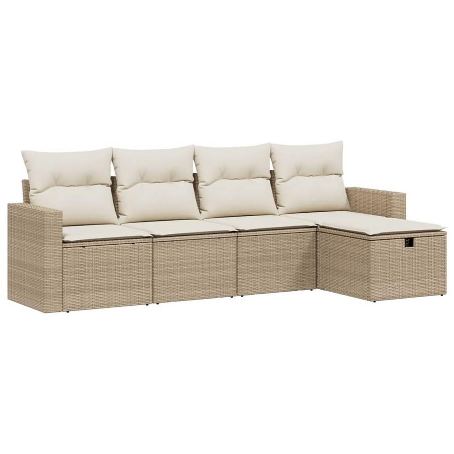 set divano da giardino Polirattan