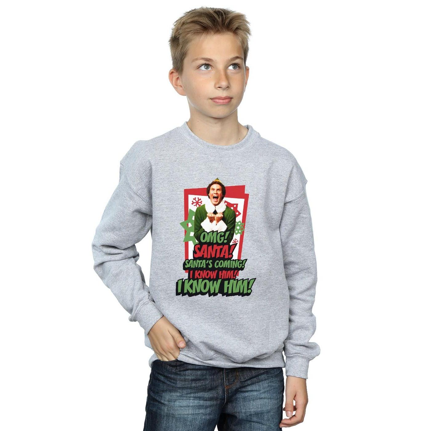 Elf  OMG Santa Sweatshirt 