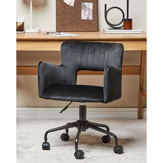 Beliani Chaise de bureau en Velours Moderne SANILAC  