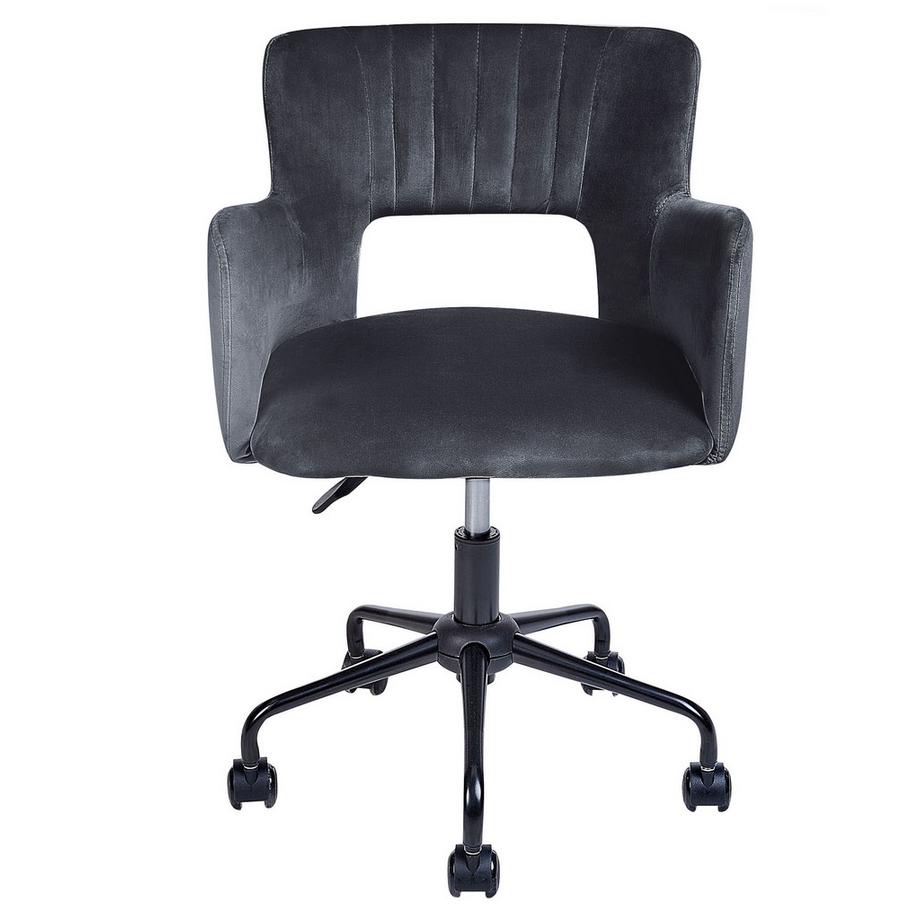 Beliani Chaise de bureau en Velours Moderne SANILAC  