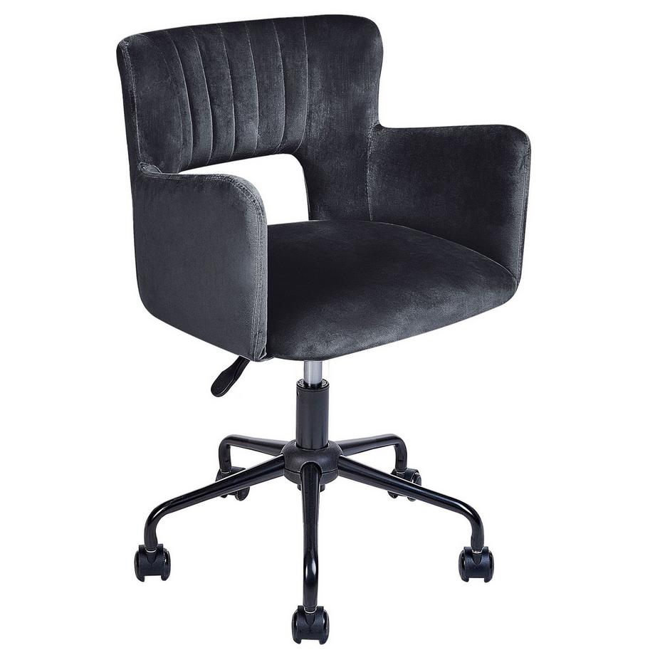 Beliani Chaise de bureau en Velours Moderne SANILAC  