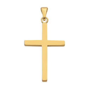 Pendentif croix en or jaune 750, 29x16mm