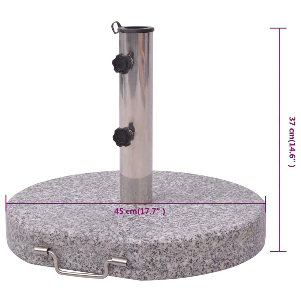 VidaXL Pied de parasol granite  