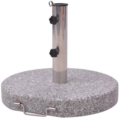 VidaXL Pied de parasol granite  