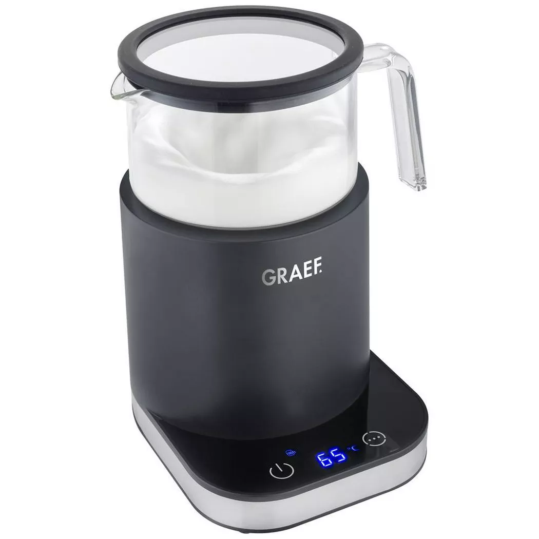 Graef – Glas-Milchaufschäumer MS902, Induktion, Schwarz