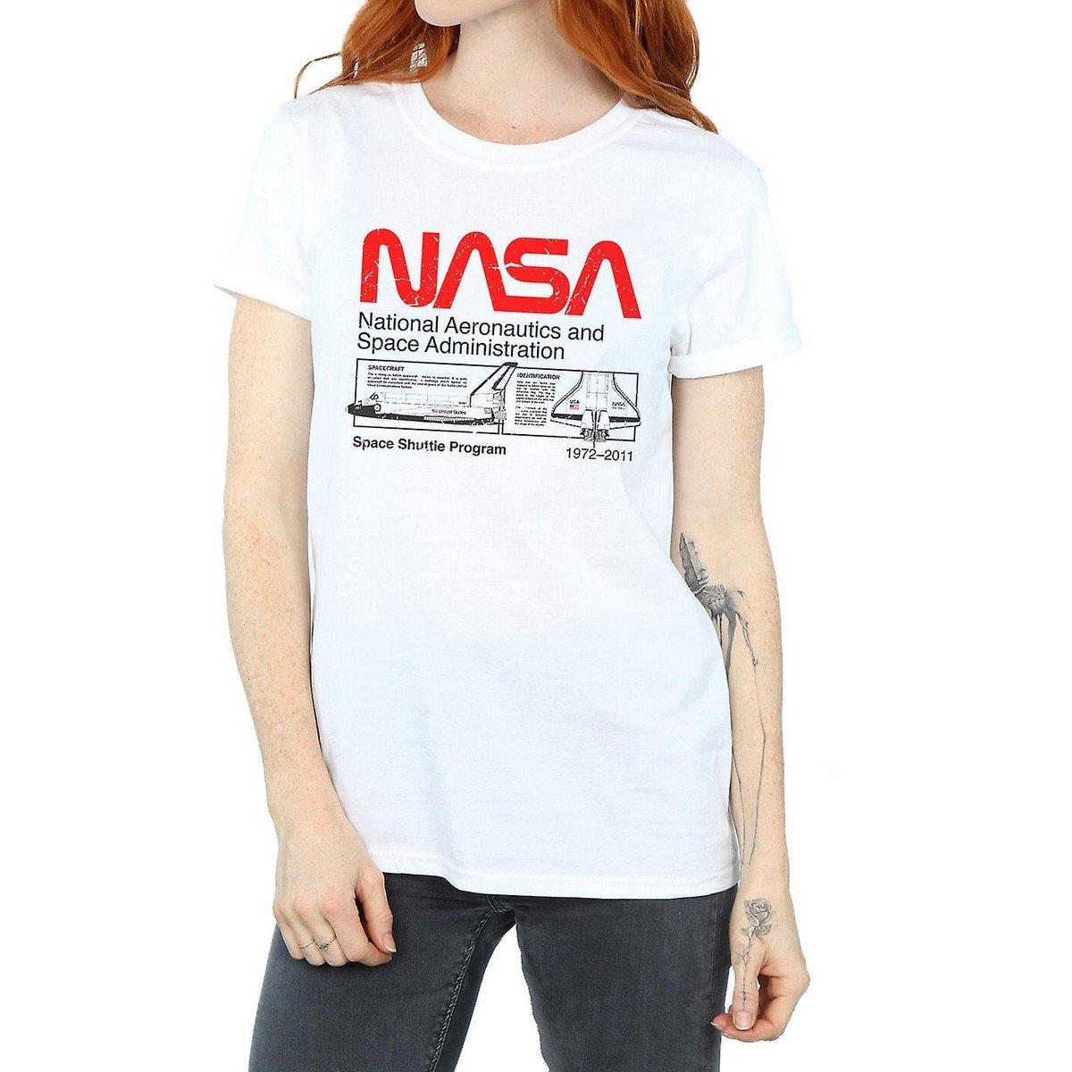 Image of Space Shuttle Tshirt Damen Weiss M