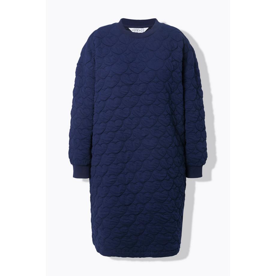 Studio Untold Abito mini in felpa oversize trapuntato a cuori  