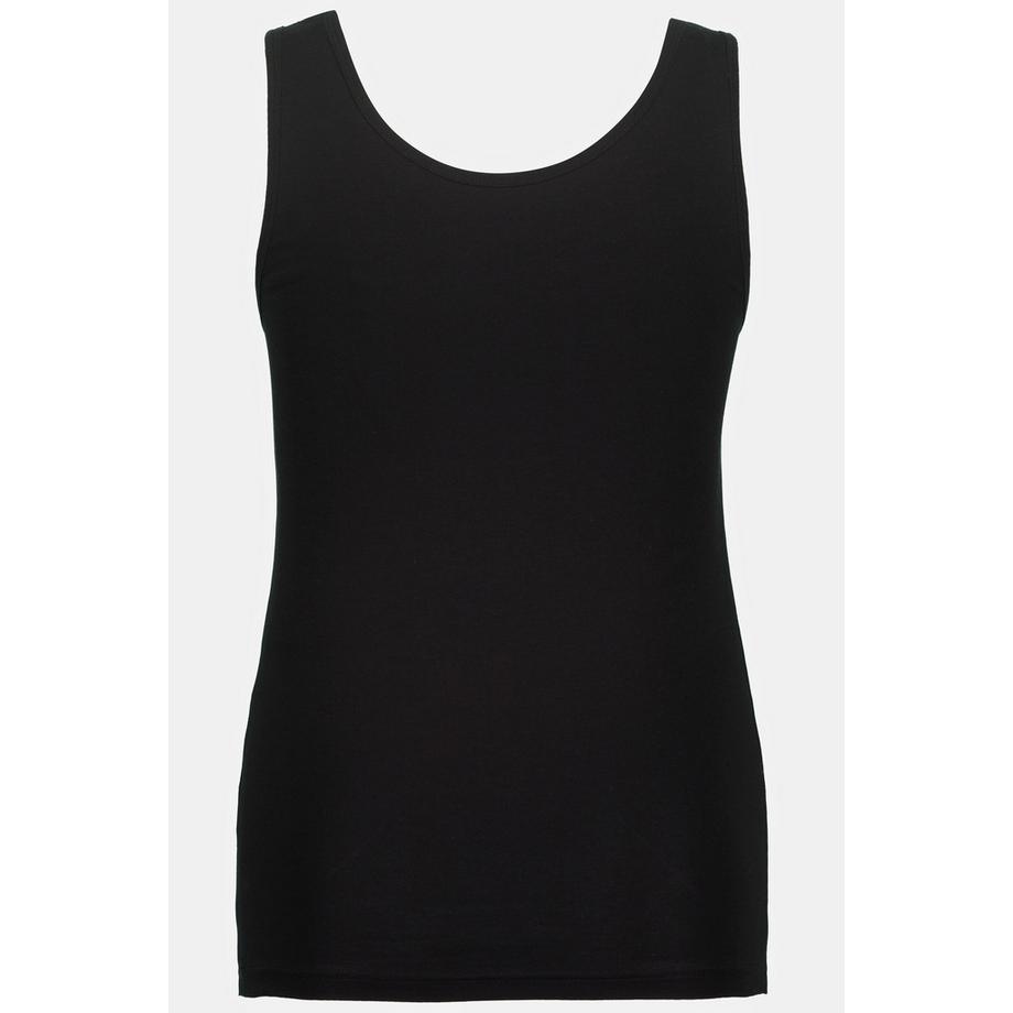 Ulla Popken Canottiera taglio aderente cotone biologico spalline larghe  