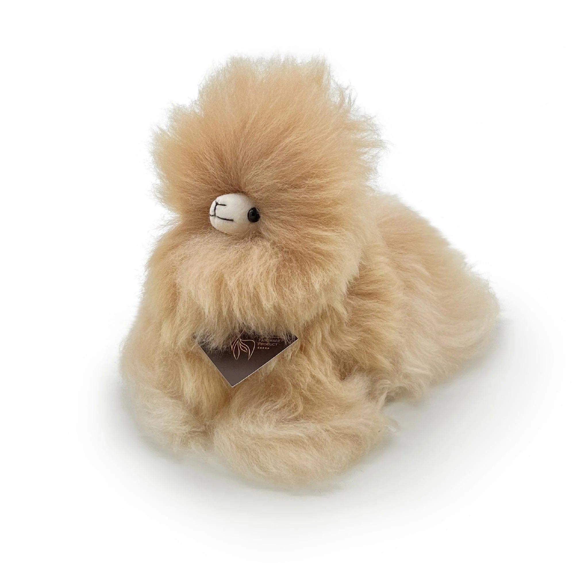 Image of Alpaka Kuscheltier Mini (15 cm) - Fluff Monster - Sandstone
