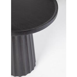 mutoni Table basse Orissa noire ronde 46  