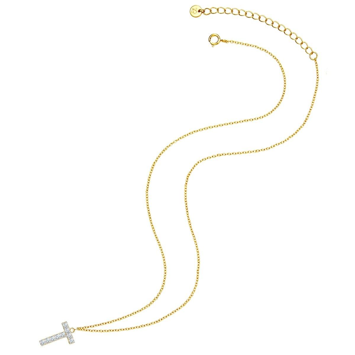 Glanzstücke München  Femme Collier en argent Lettre T 