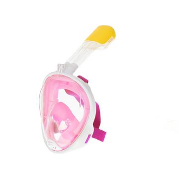 Maschera da snorkeling completa pieghevole S/M rosa