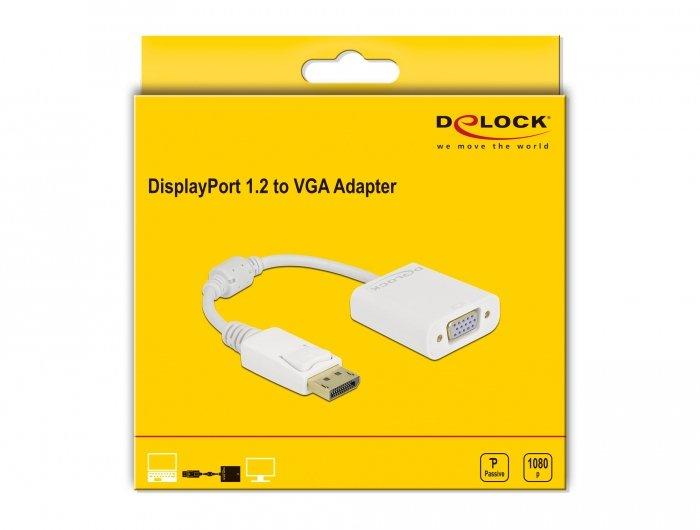 DeLock  DeLOCK Adapter DisplayPort 1.2 Stecker zu VGA Buchse 