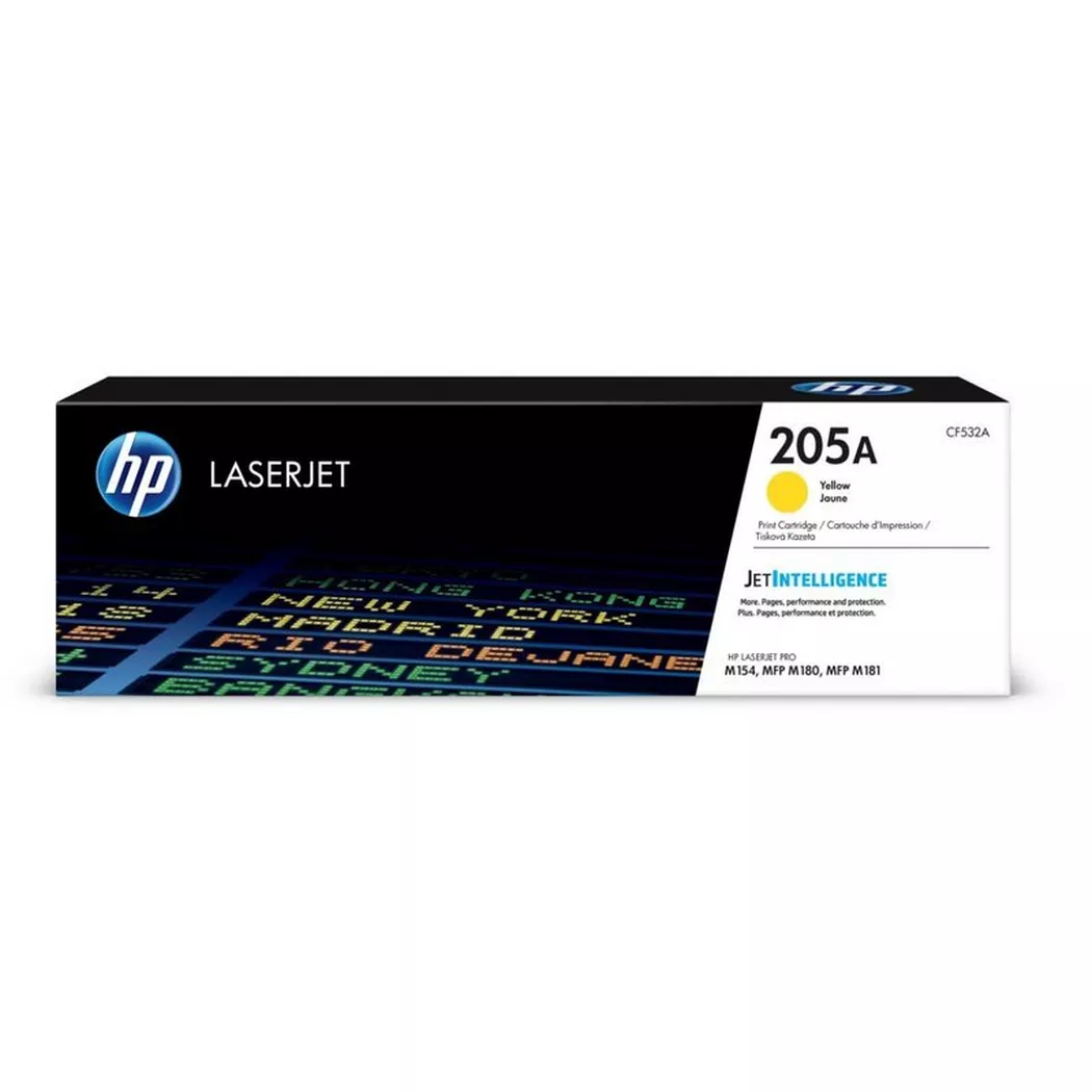 Hewlett-Packard – HP Toner-Modul 205A yellow CF532A CLJ Pro MFP M180/181 900 S., Gelb Bunt, One Size
