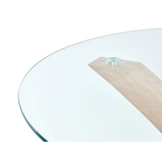 Beliani Table de repas en Verre de sécurité Minimaliste YAPP  