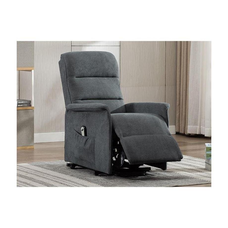 Vente-unique Fauteuil releveur électrique en tissu CAPUCINE  