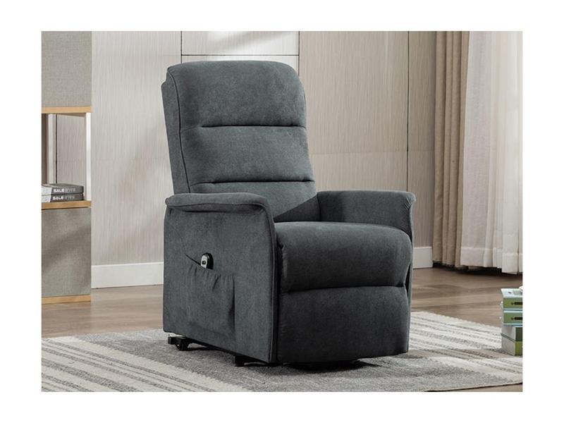 Vente-unique Fauteuil releveur électrique en tissu CAPUCINE  