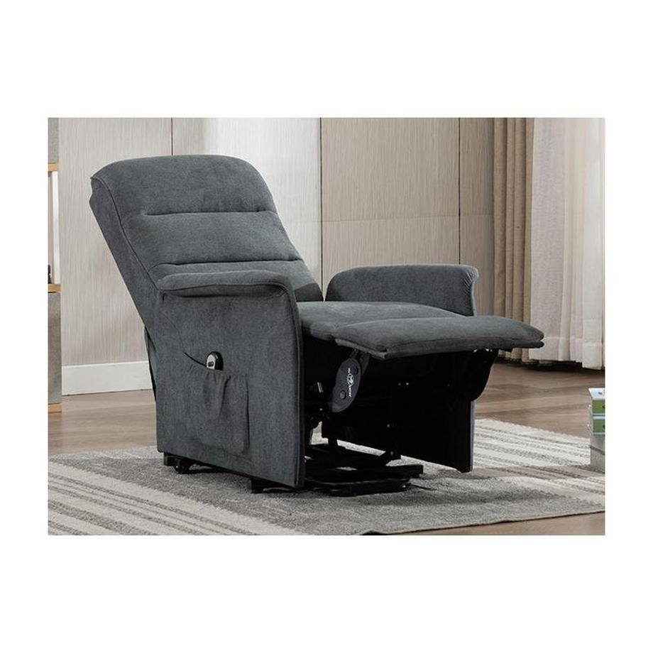 Vente-unique Fauteuil releveur électrique en tissu CAPUCINE  