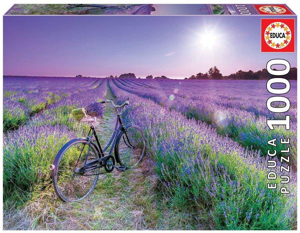 Educa  Educa Fiets in Lavendelveld (1000) 