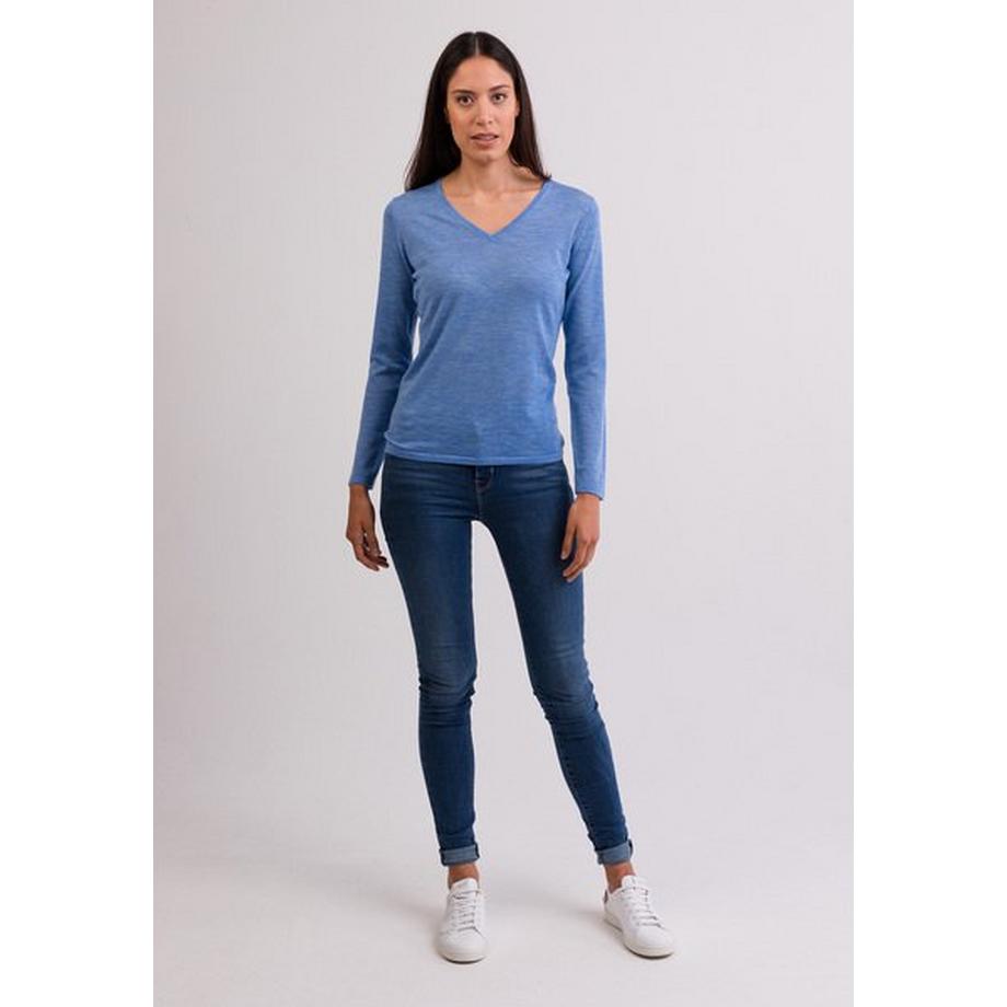 CASH-MERE.CH Cashmere Maglione Scollo a V  