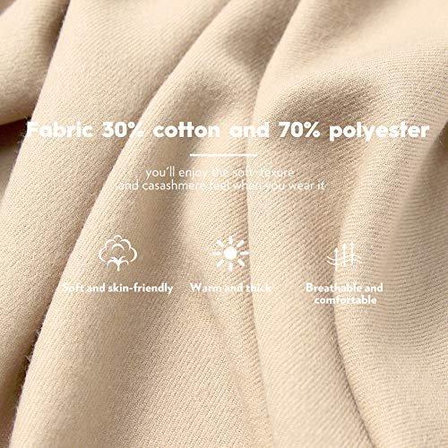 Only-bags.store Warmer Winter Herbst Unifarbener Schal mit Quasten  