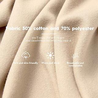 Only-bags.store Warmer Winter Herbst Unifarbener Schal mit Quasten  