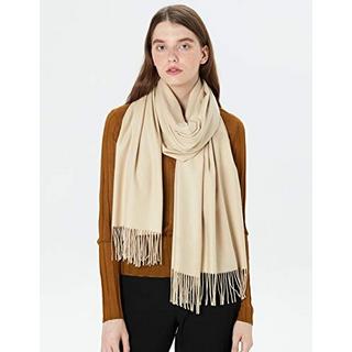 Only-bags.store Warmer Winter Herbst Unifarbener Schal mit Quasten  