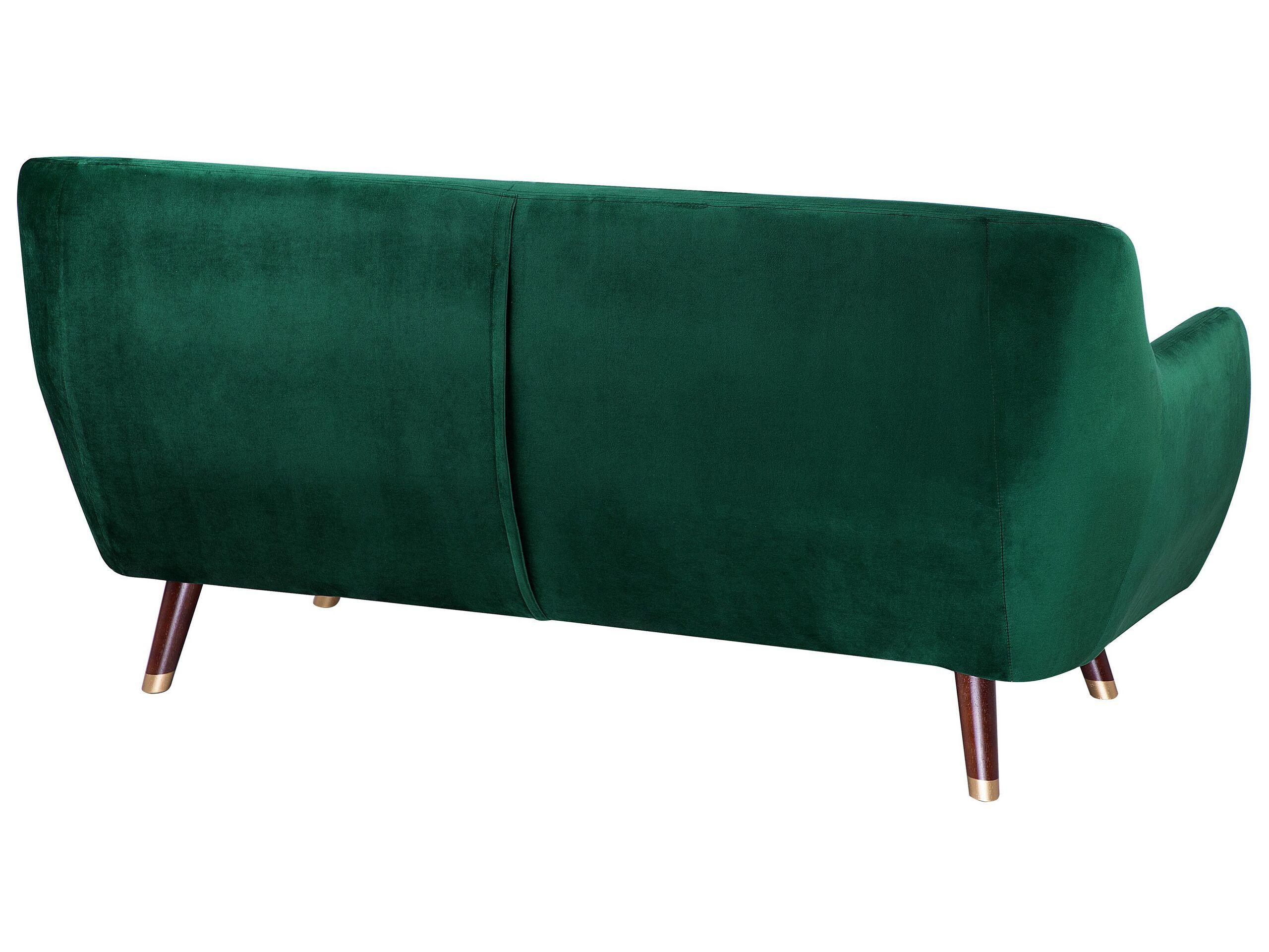 Beliani 3 Sitzer Sofa aus Samtstoff Glamourös BODO  