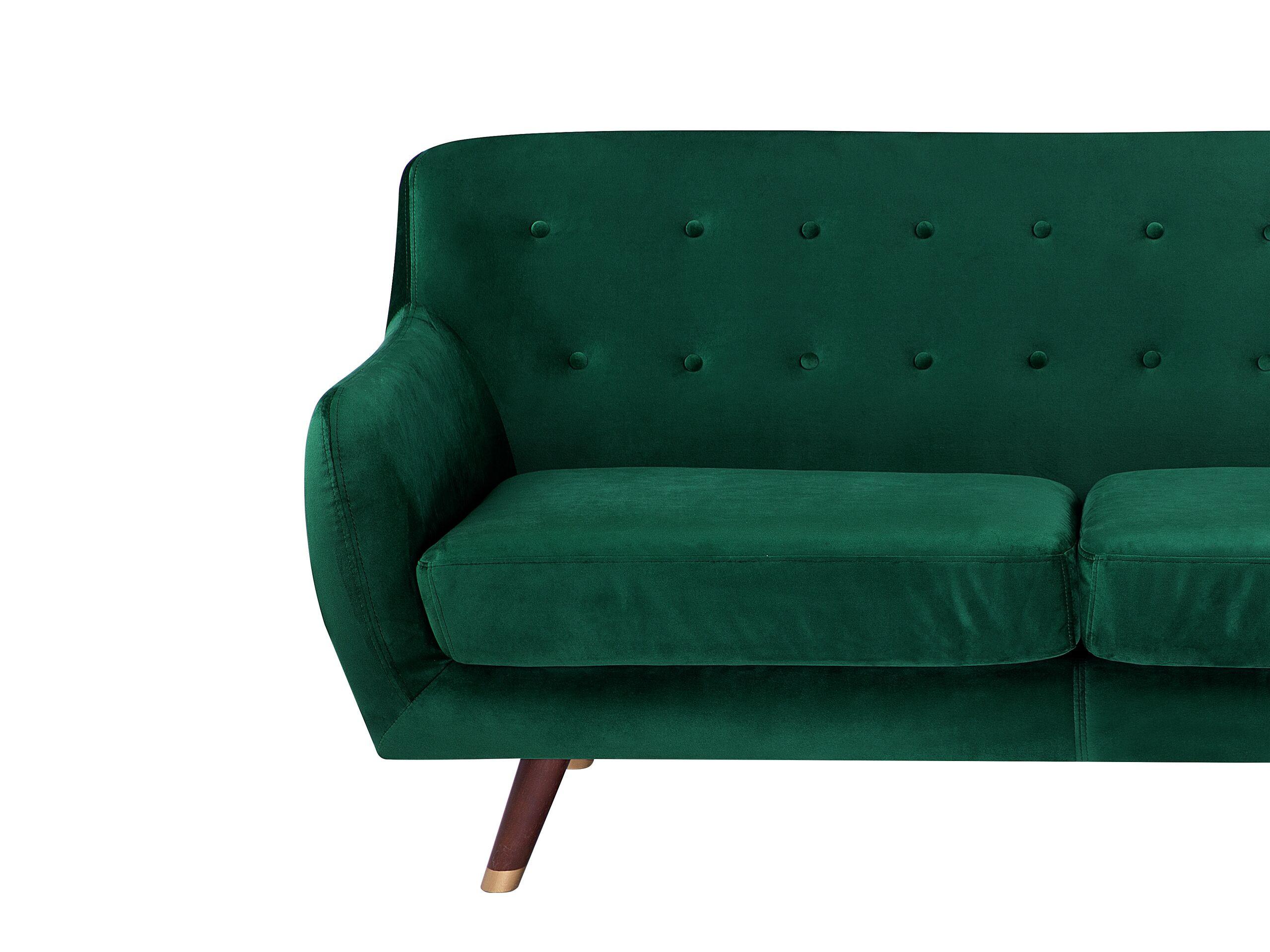 Beliani 3 Sitzer Sofa aus Samtstoff Glamourös BODO  