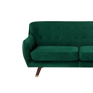 Beliani 3 Sitzer Sofa aus Samtstoff Glamourös BODO  