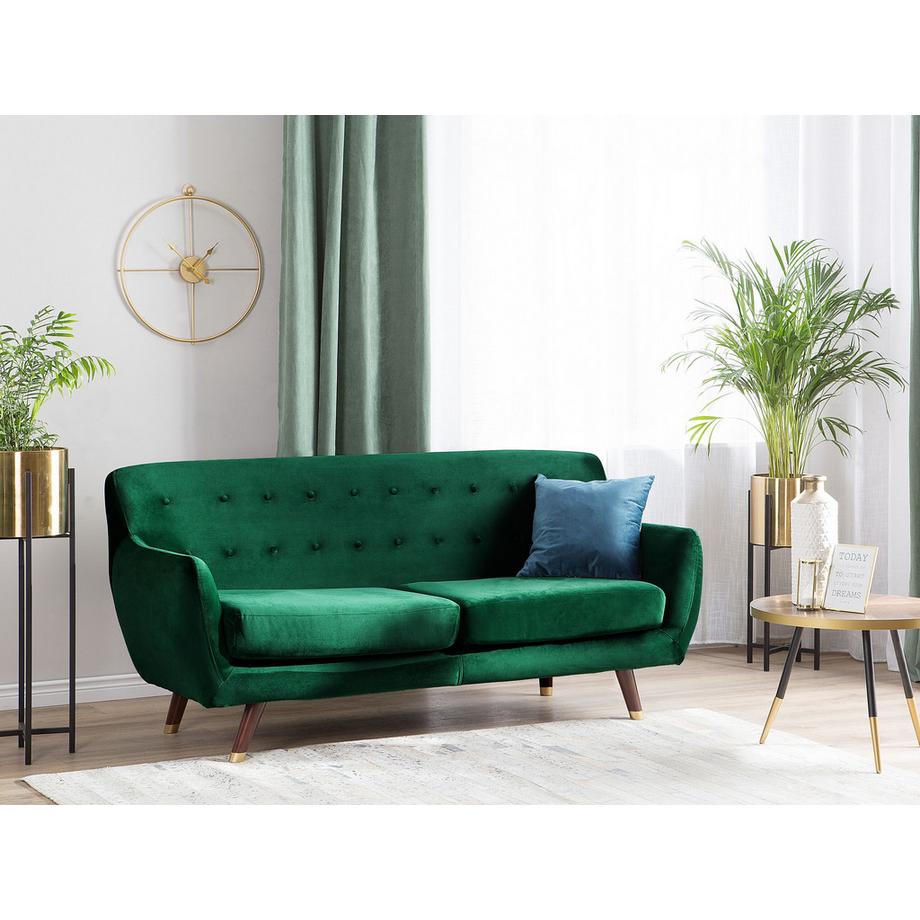Beliani 3 Sitzer Sofa aus Samtstoff  BODO  