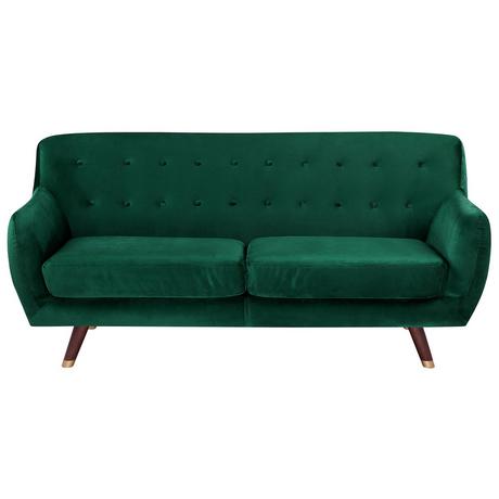 Beliani 3 Sitzer Sofa aus Samtstoff Glamourös BODO  