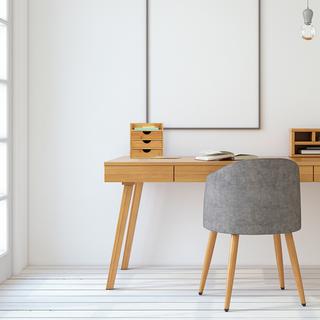 Northio Contenitore per scrivania con cassetti in bambù  