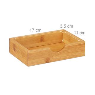 Northio Contenitore per scrivania con cassetti in bambù  