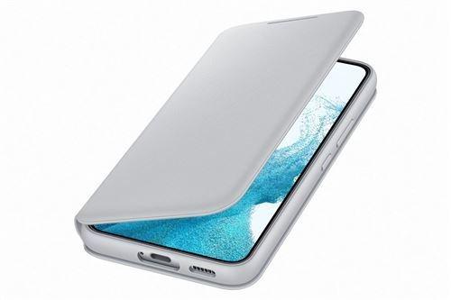 SAMSUNG  Etui Folio Smart LED View pour  Galaxy S22 Gris clair 