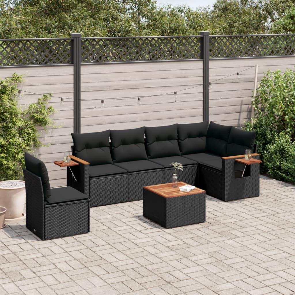 VidaXL set divano da giardino Polirattan  