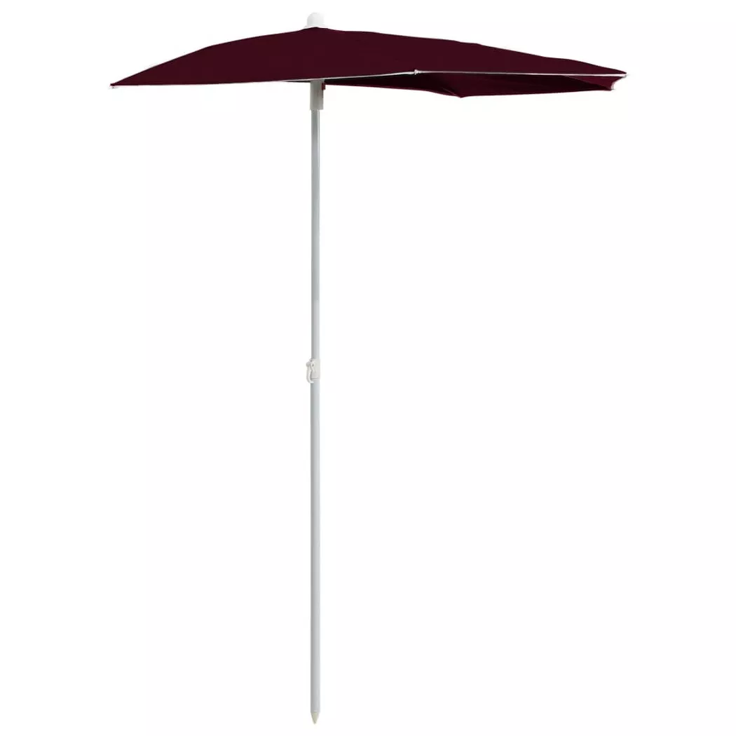 VidaXL - Parasol de jardin, One Size, Rouge Bariolé